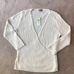 Ann Taylor off white sparkle sweater